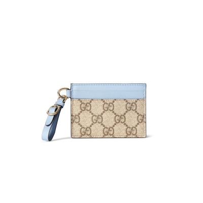 GUCC GG EMBLEM CARD CASE WITH STRAP 819121FAD6L9862 (10*7cm)